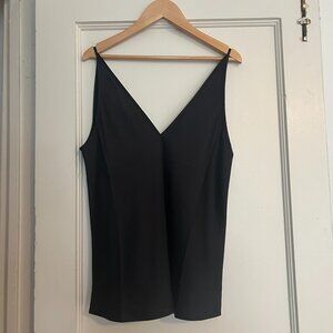 J. Crew Carrie V-neck Silk Camisole Cami in Black (Size XS)